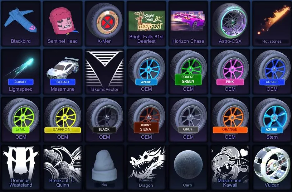 RL1012 Skyline CR Level 85 Calibration Rank + Nissan Skyline Fast & Furious Marvel X-Men Wolverine Magneto Boba Fett Grogu Sentinel Head Blackbird + Huge Inventory 